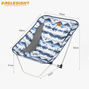 เก้าอี้พับอลูมิเนียม Ultralight <span class=keywords><strong>Yuru</strong></span> Camp สำหรับตั้งแคมป์กลางแจ้งแบบพกพา พร้อมโลโก้สั่งทำ - Product Image 4