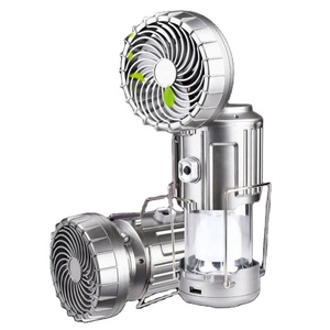 2024 New Arrivals 4 in 1 <b>Usb</b> Rechargeable Portable Camping Light Solar With Power Banks for Outdoor Foldable <b>Fan</b> - Product Image 1