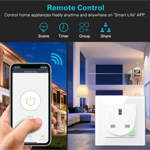 Prise de courant intelligente universelle ZB-UK86 Tuya Zigbee 16A, contrôle vocal, compatible avec Alexa et Google Home - Product Image 2