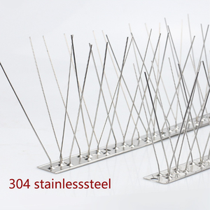 Piques <span class=keywords><strong>anti</strong></span>-oiseaux flexibles en acier inoxydable 304 de 25/33/50 cm, prêtes à être expédiées, avec installation facile par vis ou serre-câbles <span class=keywords><strong>pour</strong></span> la maison et le jardin - Product Image 2