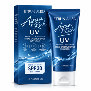 ETRUNALISA <span class=keywords><strong>Crema</strong></span> <span class=keywords><strong>Solare</strong></span> <span class=keywords><strong>Viso</strong></span> Idratante Leggera SPF30 PA+++ con Acido Ialuronico per <span class=keywords><strong>Pelli</strong></span> <span class=keywords><strong>Sensibili</strong></span>, Protezione UV Quotidiana - Product Image 1