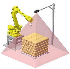 Paletizador y Despaletizador Automático <span class=keywords><strong>de</strong></span> Cajas con Carga <span class=keywords><strong>Superior</strong></span> Guiado por Visión FM, Sistema <span class=keywords><strong>de</strong></span> Visión Robótica, Cámara 3D, Motor <span class=keywords><strong>de</strong></span> Caja <span class=keywords><strong>de</strong></span> Engranajes <span class=keywords><strong>de</strong></span> 1 kW, 30 Unidades/Hora - Product Image 2