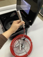 Caméra d'inspection de tuyaux HD avec fonction Pan-Tilt, caméra endoscopique industrielle pour plomberie, caméra de drainage et d'égout avec câble de 30 m