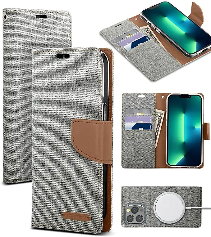 For Iphone 13 Pro Max Wallet Case With Card Holder Original Mercury Goospery Cell Phone Case Wallet