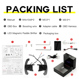 Palettes de changement de vitesse magnétiques en fibre de carbone TDD LED pour VW Volkswagen Golf MK7 MK7.5 Golf R Scirocco - Product Image 6