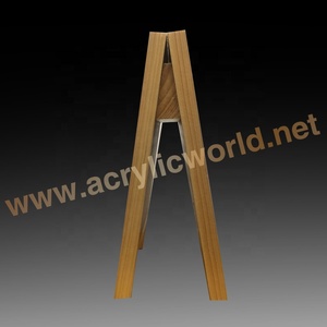 Support de menu en bois rustique pour tableau noir de table – Idéal pour les promotions quotidiennes des restaurants et des bars - Product Image 5