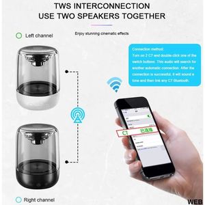<b>Bluetooth</b> Portable Speaker C7 10W With LED Light MicroSD TF <b>Card</b> Support TWS Stereo Sound - Product Image 3