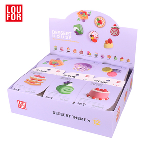 Argile à séchage à l'air libre sur le thème des desserts, kit d'argile miniature pour aliments, ensemble d'argile pour beignets et cupcakes, argile à séchage à l'air libre sans cuisson - Product Image 2