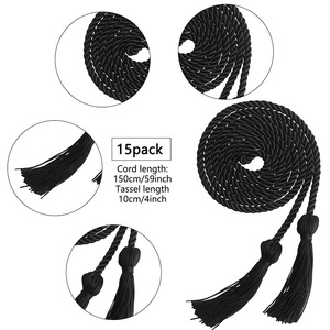 Graduation Honor Rope With Tassels 170Cm Polyester <b>Braided</b> Drawcord For Academic Gowns Decorative Ornaments <b>Accessories</b> - Product Image 2