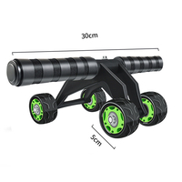 PINJIAN Équipement de fitness : Roue abdominale double pour exercices intérieurs, entraîneur abdominal