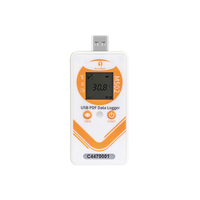 Enregistreur de données numérique étanche USB pour humidité et température, génération de rapports PDF/Excel, personnalisable OEM/ODM, certifié IP68, conforme NIST