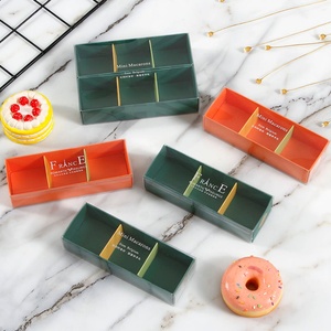 Eco-friendly and Aesthetically Pleasing Custom Drawer <b>Boxes</b> with Lids, Food-grade Packaging, Suitable for Macarons and Cakes. - Product Image 3