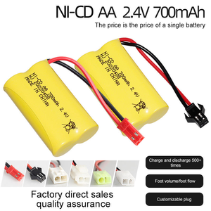 AA Rechargeable 3.6V 700mah NICD Ni-CD Batterie Pack pour RC Jouet Modèle pour Outils Électriques Bateaux Camions Trains - Product Image 2