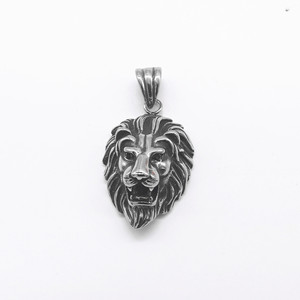 Yunnique – collier avec pendentif tête de lion en acier inoxydable pour hommes, style Punk, bijoux à la mode en forme d'animal - Product Image 5