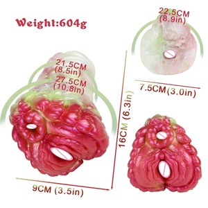 GEEBA Hollow Geogous Series Bright Animal Aircraft Cup Glans <b>for</b> <b>Men</b> Masturbation with Soft Flexible Material - Product Image 4