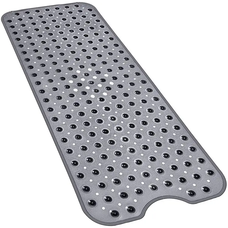 Amazon Hot Selling Non-Slip and Extra Large Machine Washable Bath Tub Shower Bathroom Mat with Suction Cups