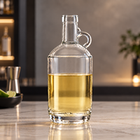 Growler 750 ml – Bouteille en verre scellée pour vin et spiritueux de Californie – Contenant de brassage et de fermentation – Carafe en verre