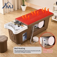 Lit chauffant inclinable multifonctionnel pour salon de thérapie par l'eau Spa Thai Massage Shampooing