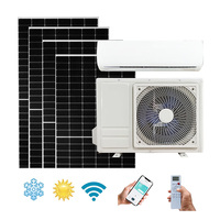 Climatisation hybride solaire DC Split 12000BTU, refroidissement uniquement, avec batterie pour usage domestique