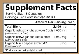 Pengiriman cepat pabrik Gmp Formula Label pribadi penjualan panas ekstrak akar Ashwagandha mendukung meningkatkan kekuatan kapsul Ashwagandha - Product Image 2