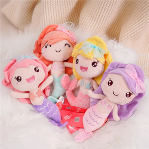 Peluche a Forma di Sirena Kelian, Decorazione a Tema Marino, Regalo di Compleanno, Morbido Pupazzo Stile Oceano per Bambine - Product Image 1