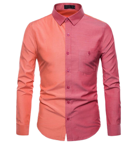 Chemise Oxford unie de haute qualité pour homme, respirante, infroissable, anti-rétrécissement, en coton durable, à manches longues, décontractée - Product Image 2