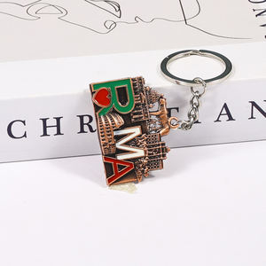 Italie Voyage Qualité Souvenir Porte-clés Clé En Métal Personnalisée avec Logo Design <span class=keywords><strong>Rome</strong></span> Porte-clés pour Cadeaux de Destination Touristique - Product Image 3