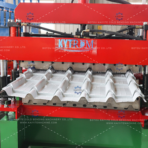 Machine de formage de tôles de <span class=keywords><strong>toiture</strong></span> et de mur à double couche avec engrenages et moteur, haute productivité <span class=keywords><strong>pour</strong></span> les <span class=keywords><strong>tuiles</strong></span> vernissées et IBR - Product Image 5