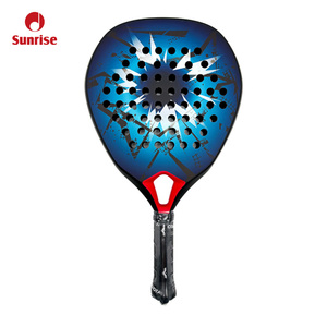 Raquette <span class=keywords><strong>de</strong></span> padel SUNRISE SA009 en <span class=keywords><strong>fibre</strong></span> <span class=keywords><strong>de</strong></span> carbone, forme goutte d'eau, avec filet en <span class=keywords><strong>fibre</strong></span> <span class=keywords><strong>de</strong></span> <span class=keywords><strong>verre</strong></span>, logo personnalisé et design diamant, haute qualité, faible MOQ - Product Image 6