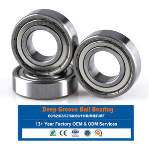 ลูกปืน 10*26*8 มม. ≤15dB EMQ จาระบีตลอดอายุการใช้งาน สำหรับพัดลมมอเตอร์ขนาดเล็ก 6000ZZ ลูกปืนเรเดียล - Product Image 1