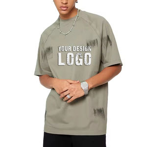 Camiseta Deportiva Informal de Moda para Hombre, Lavada, de Gran Tamaño, de Alta Calidad, con Hombros Caídos, Estilo Vintage, Holgada - Product Image 3