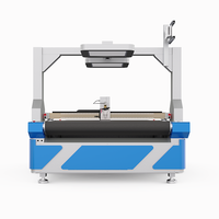 Machine de découpe de cuir automatique efficace à couteau chaud et à couteau oscillant avec PLC Ruida, projecteur de pompe et table à vide