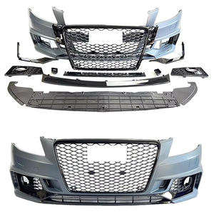 Kit Carrozzeria Auto in Offerta <span class=keywords><strong>Paraurti</strong></span> <span class=keywords><strong>Anteriore</strong></span> con Griglia a Nido d'Ape per <span class=keywords><strong>Audi</strong></span> A4 S4 B8 Aggiornamento a Stile RS4 B9 2008-2012 - Product Image 1