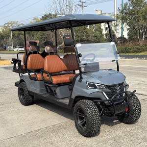 Voiturette de golf chinoise de bonne qualité tout-terrain 6 places à essence ou électrique avec moteur 300cc à vendre – Voiturette de golf 6 places à essence - Product Image 1