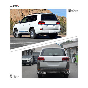 Kit de carrosserie de conversion GBT Modellista, pièces extérieures pour <span class=keywords><strong>Toyota</strong></span> LC200 2016-2020 vers modèle <span class=keywords><strong>300</strong></span>, lèvres de pare-chocs - Product Image 4