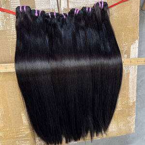 Extensions de cheveux humains vierges de haute qualité, lisses, cheveux vietnamiens, double trame, cuticules alignées, qualité salon - Product Image 3