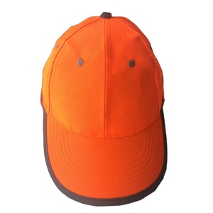 Casquette de baseball orange fluorescent à 6 panneaux, confortable et élégante, en tissu Oxford polyester - Product Image 1