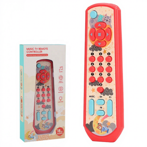 Juguete Educativo Clásico, Control Remoto de <span class=keywords><strong>TV</strong></span>, Juguete de Aprendizaje de <span class=keywords><strong>Español</strong></span> y Francés, Juguete Musical con Luces - Product Image 4