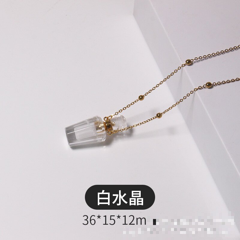 Forme de bouteille en cristal blanc