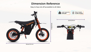 Freeboy Canada UK Warehouse E-Motocyclettes Électriques pour Adolescents et Adultes, Moteur Central, Économique, 3000W, Pneus Larges, Haute Performance - Product Image 3