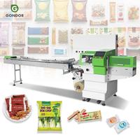 Automatische machine voor het verpakken, sealen en inpakken van zeep in plastic zakjes, geschikt voor zeep, tissues, en ander klein formaat product.