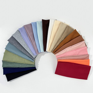 Vente en Gros <span class=keywords><strong>Bandeau</strong></span> Cheveux <span class=keywords><strong>Femme</strong></span> Coton Couleur Unie Haute Qualité <span class=keywords><strong>Bandeau</strong></span> Sport Yoga Fille <span class=keywords><strong>Femme</strong></span> Logo Personnalisé - Product Image 3
