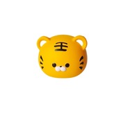 Paigo Paigo0371 2026 Nouveau jouet anti-stress transfrontalier en mousse PU à rebond lent, tête de tigre de dessin animé, pour enfants de 7 à 14 ans