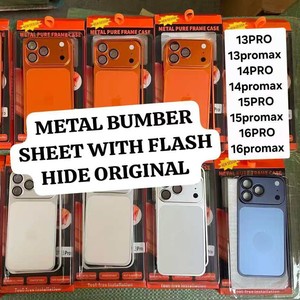 Étui de protection en métal pour iPhone 16 Pro Max, aspect amélioré, ressemble à l'iPhone 17 Pro Max, finition mate, antichoc, compatible avec les modèles 17pro, 16, 15 - Product Image 4