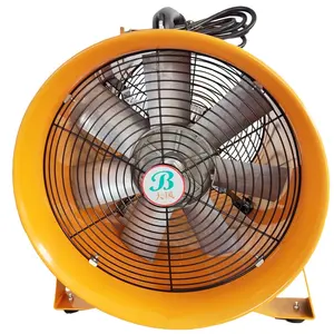 Ventilador portátil industrial da china 14 ''/350mm, ventilador 220v 50hz da ventilação portátil para o escape do ar