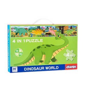 Set di <span class=keywords><strong>Puzzle</strong></span> 3D in Legno Montessori Avanzato Quattro-in-Uno per Coordinazione Occhio-Mano 2-4 Anni Giocattolo DIY Unisex per Bambini <50 Pezzi - Product Image 3