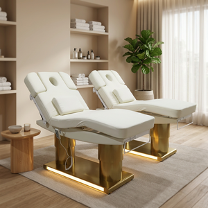 Cama de masaje eléctrica multiángulo ajustable para tratamientos faciales, silla cosmética para salón de belleza y clínica. - Product Image 3