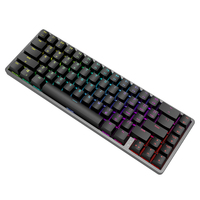 Teclado Mecánico Gamer CNC de 67 Teclas, Teclado Programable Árabe, Teclado Mecánico Inalámbrico RGB de 84 Teclas
