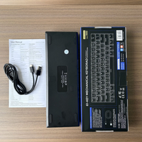 Kompakt 61 Tuşlu RGB Mekanik Klavye, Dinamik Işık Efektleriyle Tüm Sistemler için Evrensel Kablolu Oyun ve Ofis Klavyesi