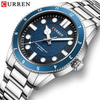 Herrenuhr CURREN 8450 Business Luxus-Armbanduhr Wasserdicht Edelstahl Sport-Charme Quarz-Uhren